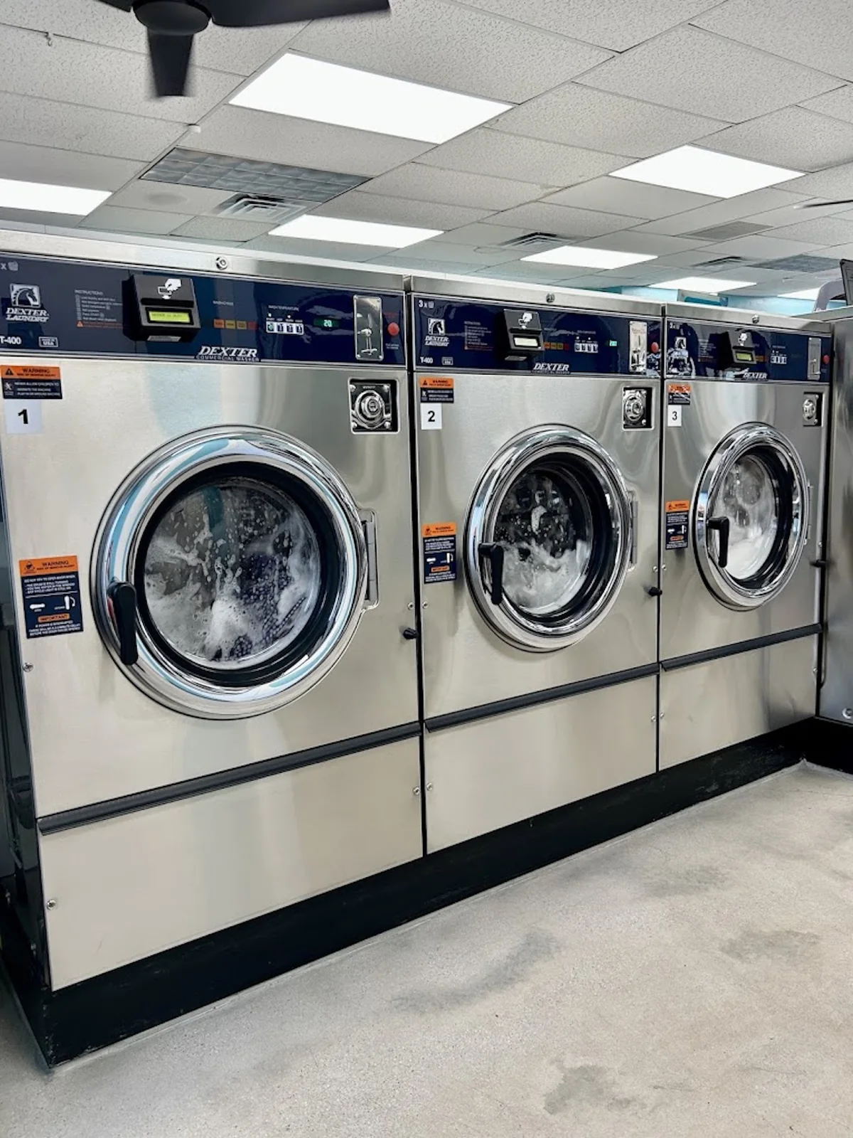 Laundry being washed at Laundry Square in Tucson